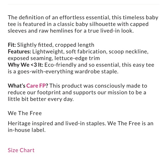 Free People Be My Baby Tee, M - Picture 6 of 6